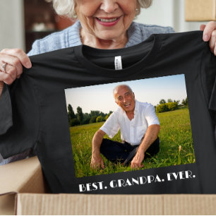 Camiseta Foto da Melhor Família Vovô Nunca