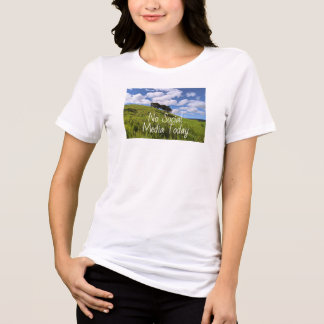 Camiseta Foto da Paisagem Havaiana Sem Mídia Social Hoje