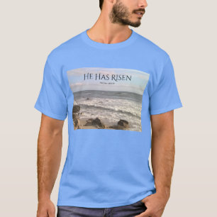 Camiseta Foto da Páscoa das Escrituras de Oceano com Ressu