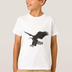 Camiseta Foto de águia-calva americana voadora majestosa