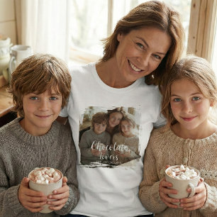 Camiseta Foto de Amantes de Chocolate Estabelecidos