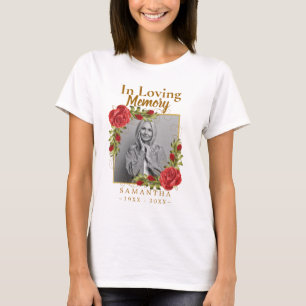 Camiseta Foto de amor Perda de Memória da Camisa-Mãe