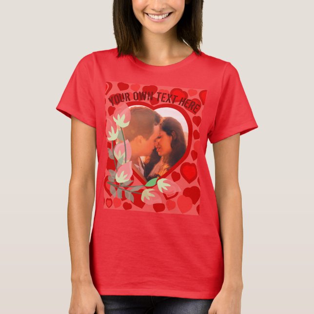 Camiseta foto de amor personalizada (Frente)