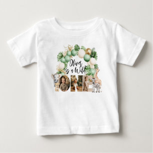 Camiseta Foto de Animal de Safari de Aniversário do Selvage