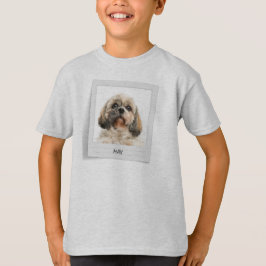 Camiseta Foto de Aniversário do Cão Pet Personalizada