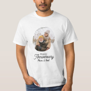 Camiseta Foto de Aniversário Feliz da Aquarela