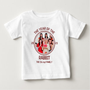 Camiseta Foto de Ano Novo da Família Moderna Personalizada