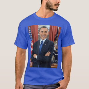 Camiseta Foto de Barack Obama 44º POTUS Patriótico Democrat