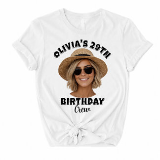 Camiseta Foto de Cabeça de Aniversário Personalizada | Equi