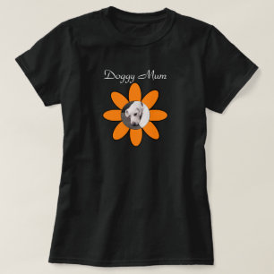 Camiseta Foto de Cachorro Bonito na Mãe Bonito de Flor Lara
