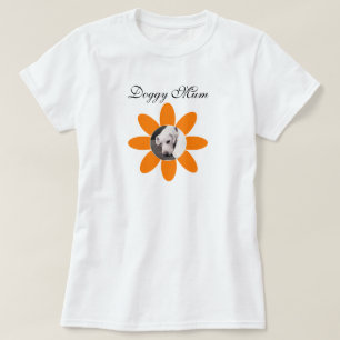 Camiseta Foto de Cachorro Bonito na Mãe Bonito de margarida
