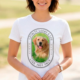 Camiseta Foto de cachorro com lealdade que se parece muito 