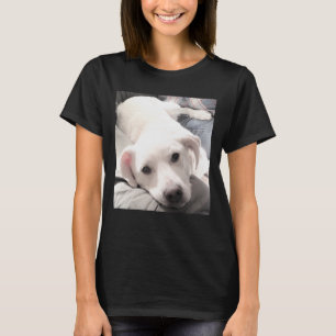 Camiseta Foto de Cachorro Muito Bonito Descansando Paw no P