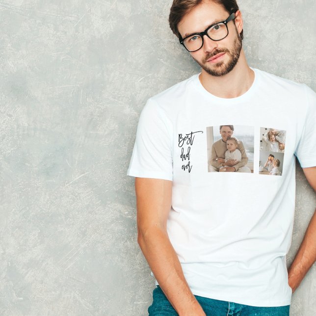 Camiseta Foto de Colagem de Beleza Melhor Pai Alguma Vez Of (Criador carregado)