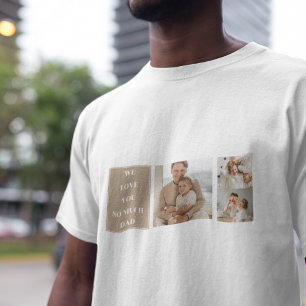 Camiseta Foto de Colagem Moderna e Adoramos Presentes de Pa