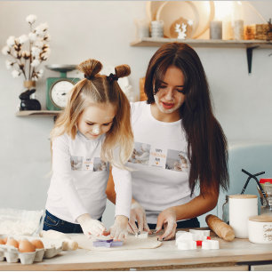 Camiseta Foto de Colagem Moderna Feliz Ação de Graças Mãe