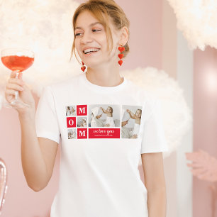 Camiseta Foto de Colagem Moderna Melhor Mãe Que Nunca Prese