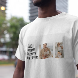 Camiseta Foto de Colagem Moderna | "Presente Pai