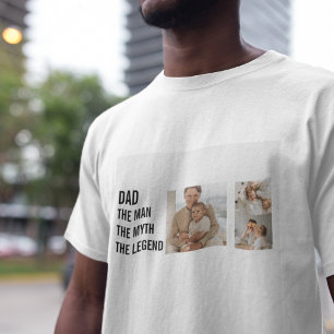 Camiseta Foto de Colagem Moderna "Presente Pai