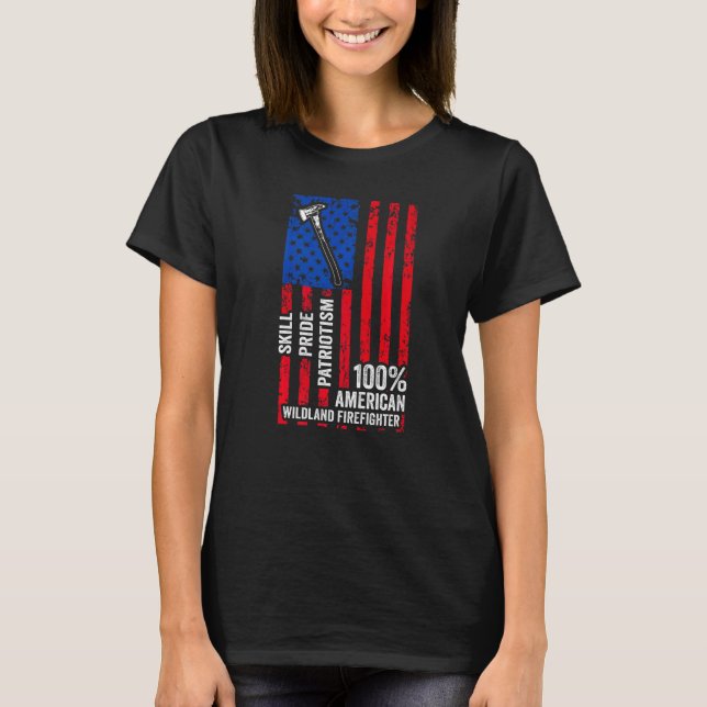 Camiseta Foto de Combate a Bombeiros Wildland (Frente)
