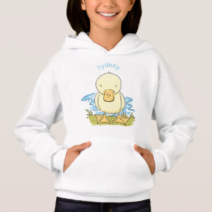 Camiseta Foto de desenho animado de bebê amarelo-branco