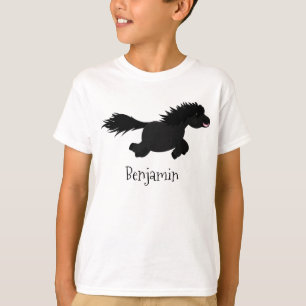 Camiseta Foto de desenho animado de Shetland em circulação