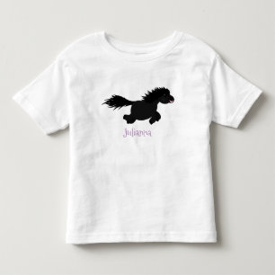 Camiseta Foto de desenho animado de Shetland em circulação
