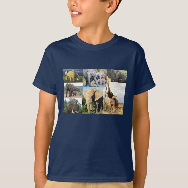Camiseta Foto de elefante (Frente)