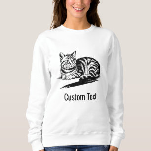 Camiseta Foto de estimação de gato preto e branco personali