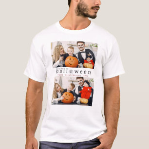 Camiseta Foto de Feliz Dia das Bruxas 2 Moderno Minimalista