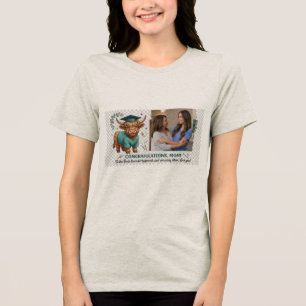 Camiseta Foto de Formatura de Higienista Dental Vaca das Te