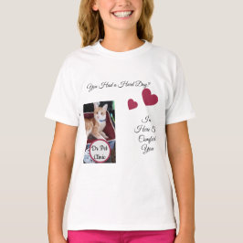 Camiseta Foto de Gato, Citação, Coração, Nome