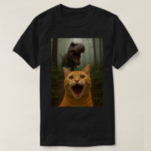 Foto de gato engraçado com dinossauro | Arte de se