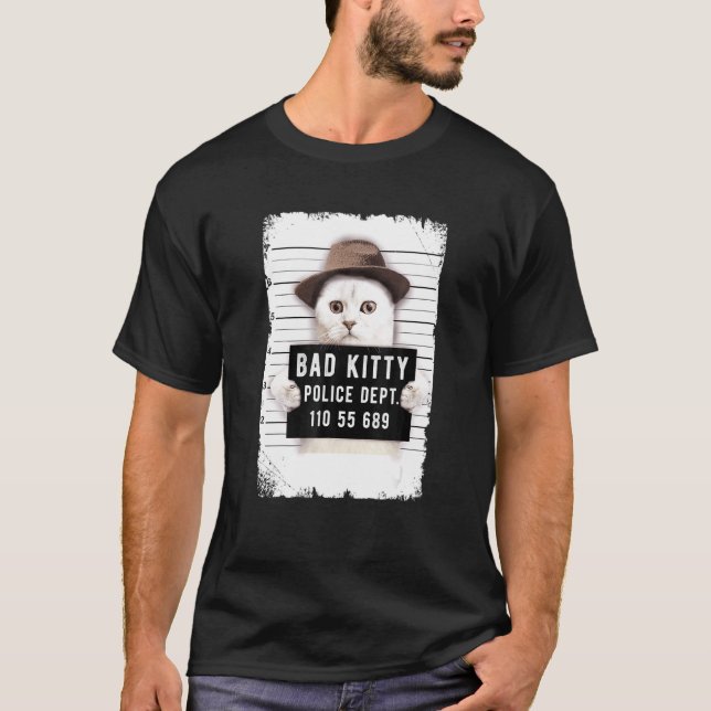 Camiseta Foto de Gato Preso (Frente)