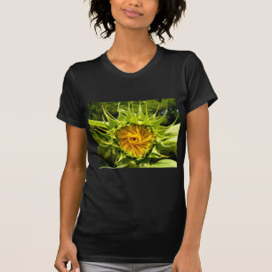 Camiseta Foto de girassol amarelo elegante