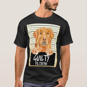 Camiseta Foto de Golden Retriever Cão Culpado