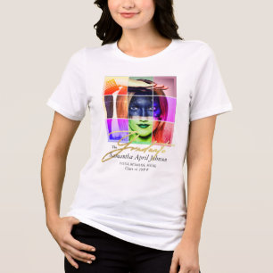 Camiseta Foto de Graduação Moderna Retro-Arte Pop da Revist