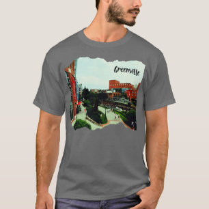 Camiseta Foto de Greenville South olina skyline blue sky s