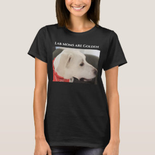Camiseta Foto de Labrador Retriever Mix Vestindo Scarf Mãe