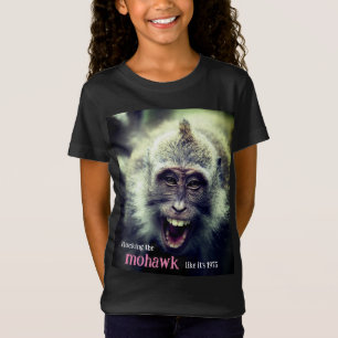 Camiseta Foto de macaco engraçado
