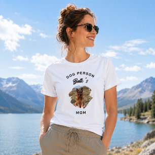 Camiseta Foto de Mãe Pessoa de Cachorro