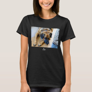 Camiseta Foto de Modelo de Cachorro de Diversão