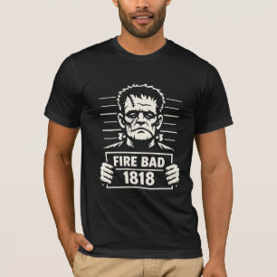 Camiseta Foto de Monstro Costurado – Fogo Ruim 1818