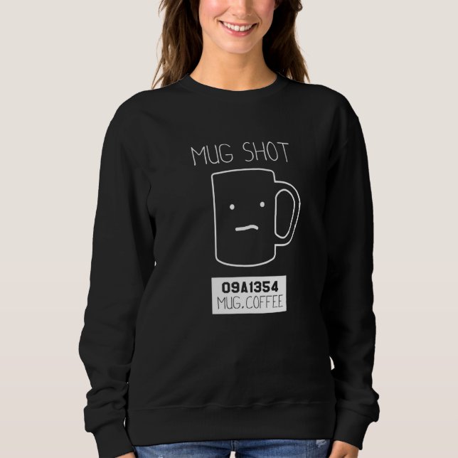 Camiseta Foto de Mug do Beberrão de Café Pun (Frente)