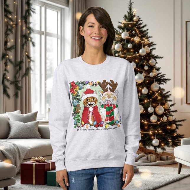 Camiseta Foto de Natal Anual para Gatos (Criador carregado)