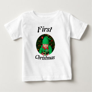 Camiseta Foto de Natal do Bebê