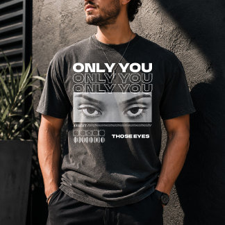 Camiseta Foto de Olhos Personalizados para Namorada Present