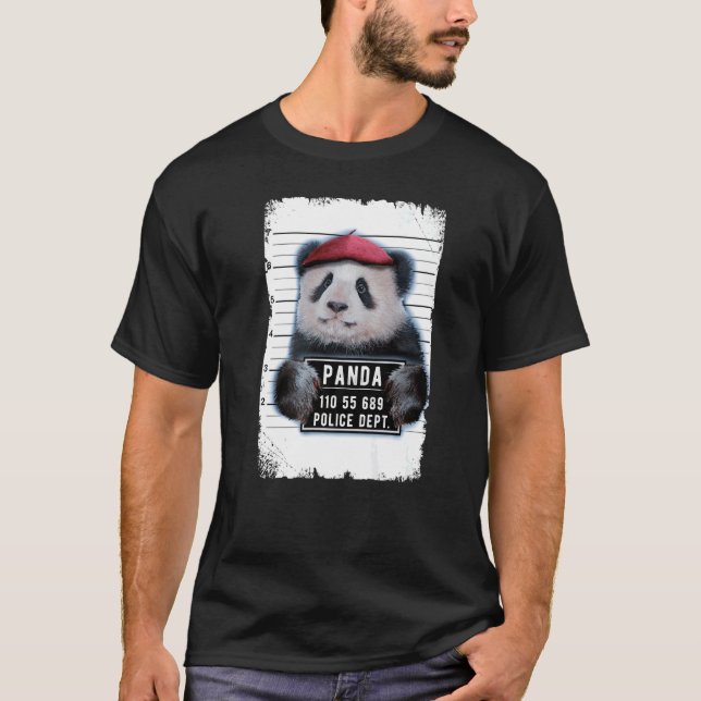 Camiseta Foto de Panda para Crachá (Frente)
