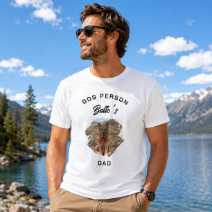 Camiseta Foto de Papai Pessoa de Cachorro