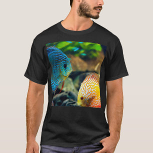 Camiseta Foto de Peixe de Disco